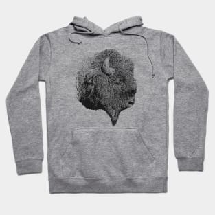 Bison portrait 2 Hoodie